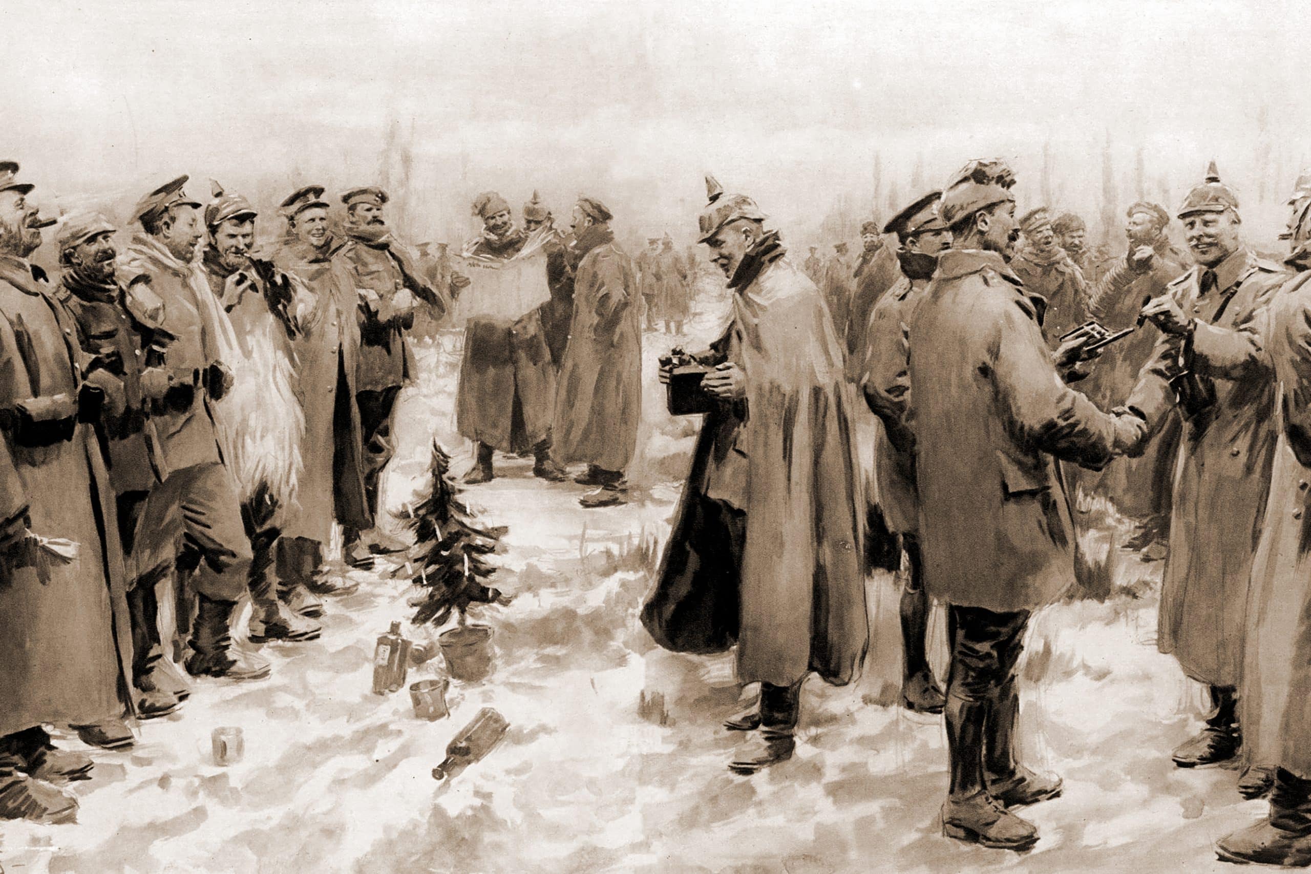 Christmas Truce 1914, as seen by the Illustrated London News.